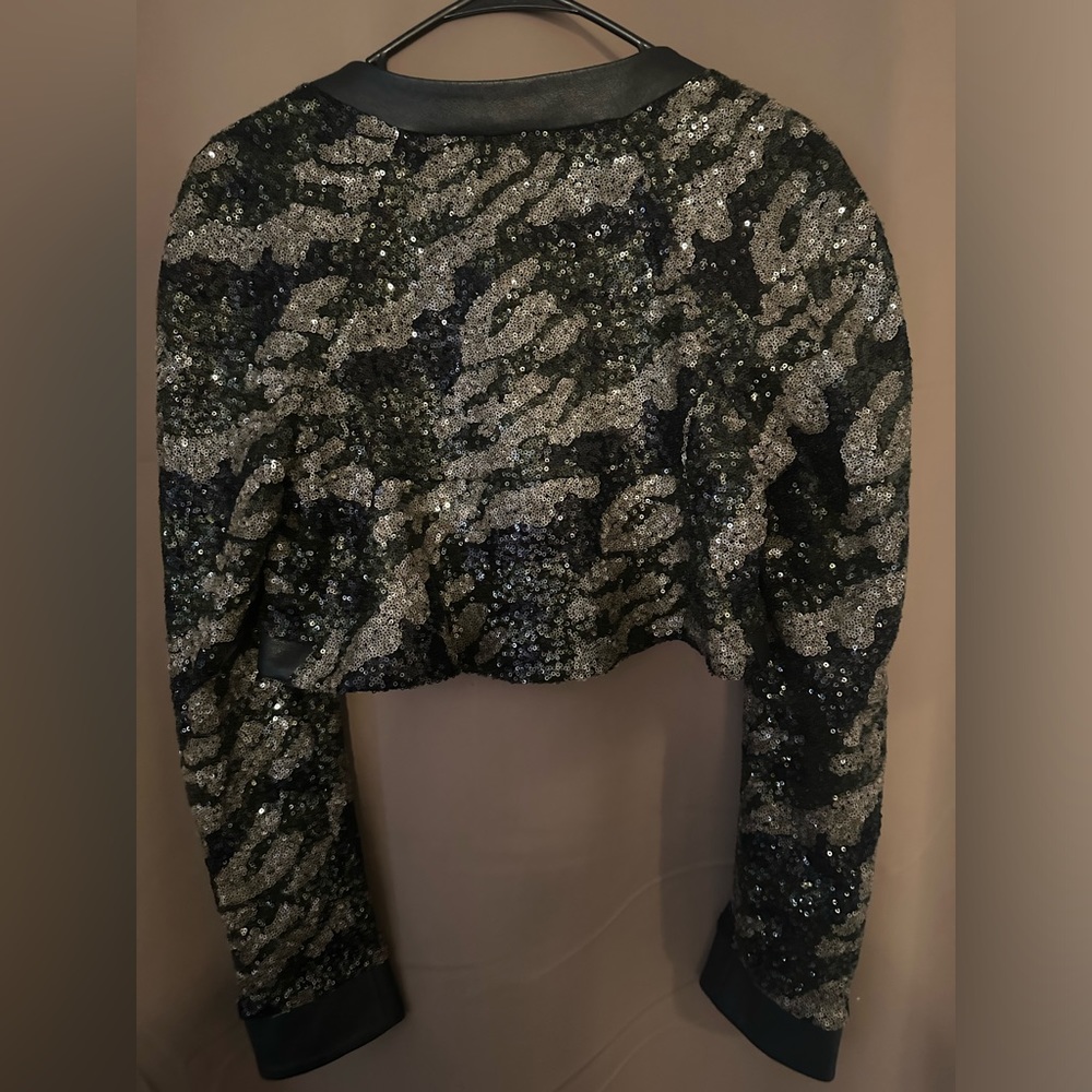 Bcbg Sequins Cropped Jacket - image 2